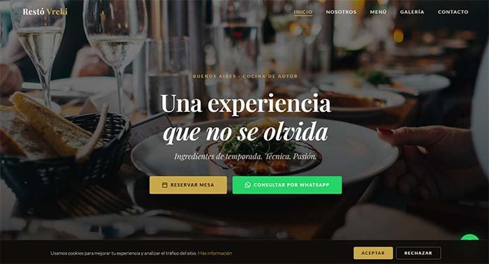 Sitio web profesional